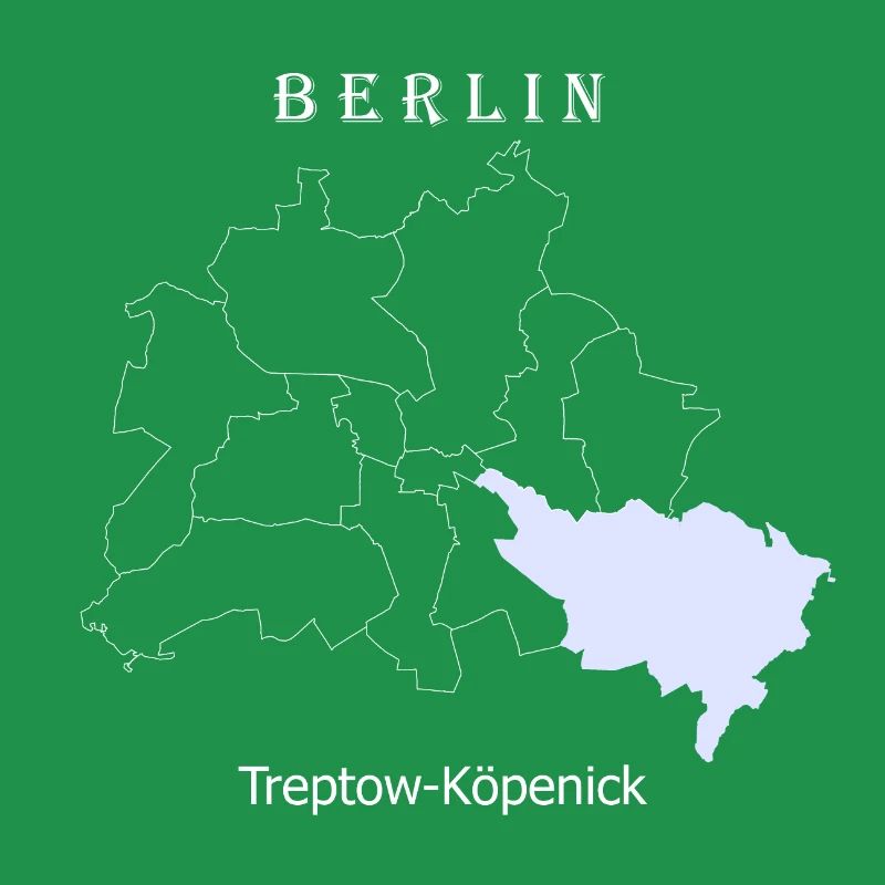 City Map Berlin Treptow Köpenick Map