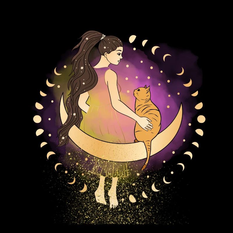 Goddess and her cat