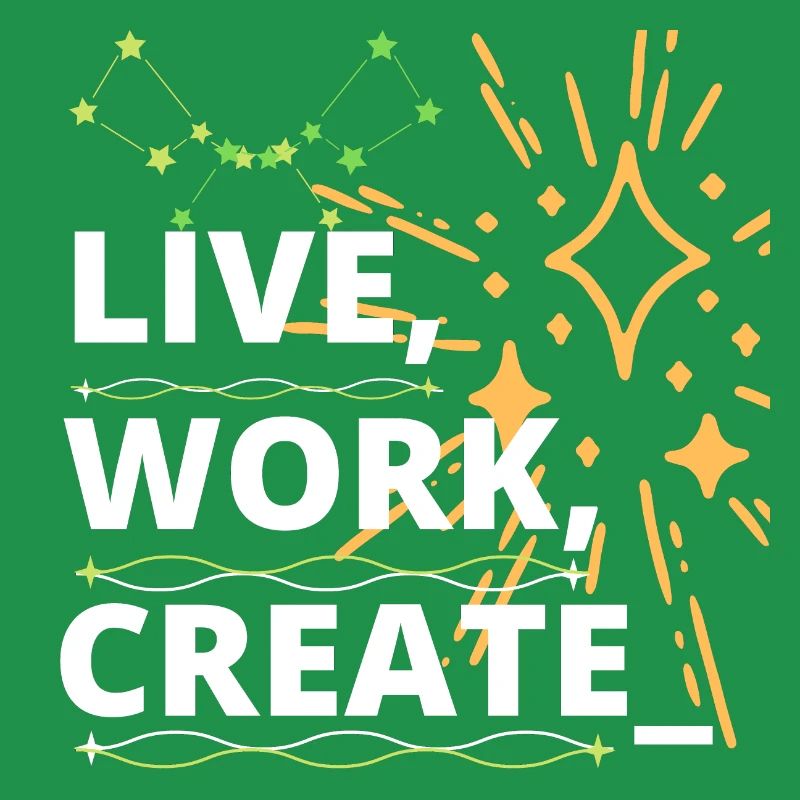 like, work, create