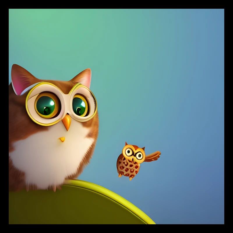 Katze und Eule