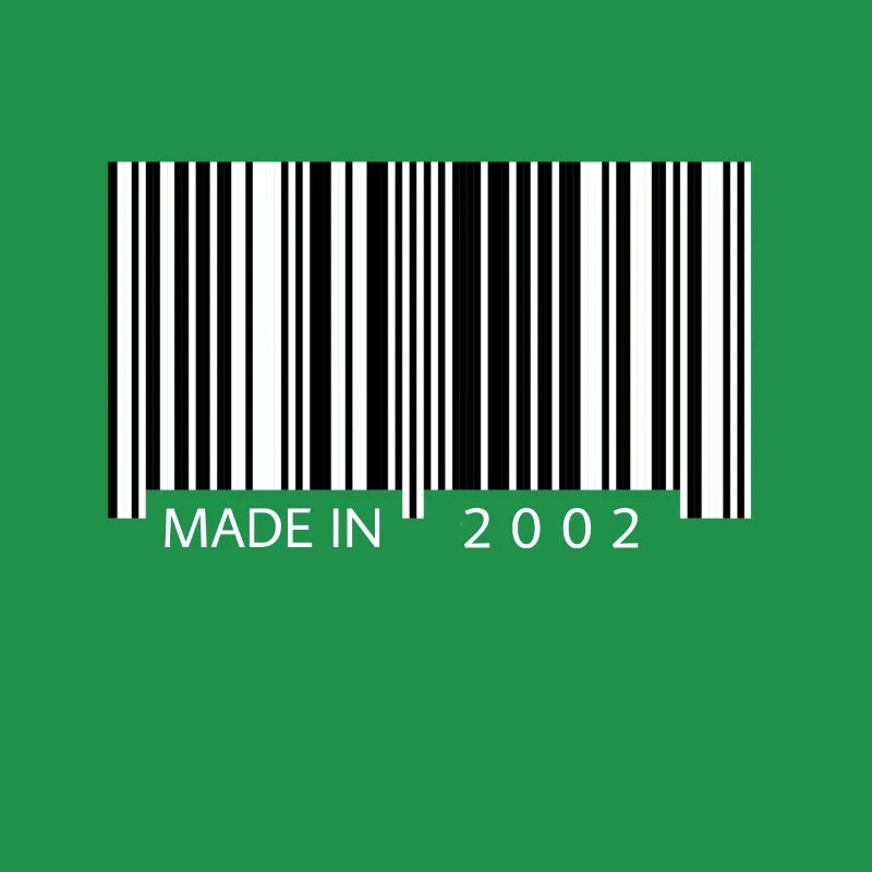 Made in 2002 Barcode Geschenk