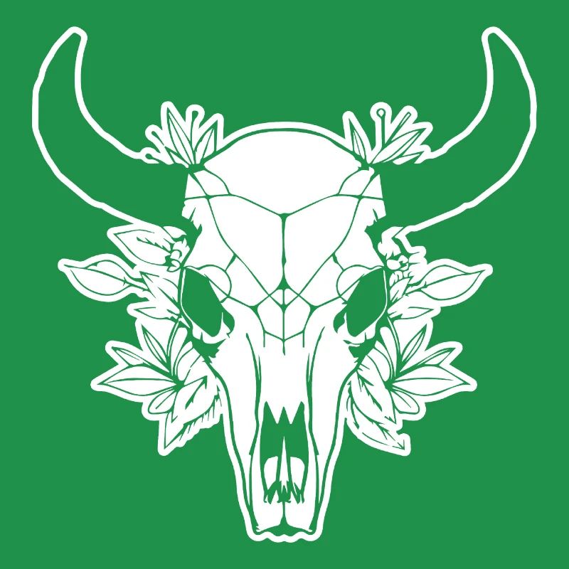 Cow Skull Boho