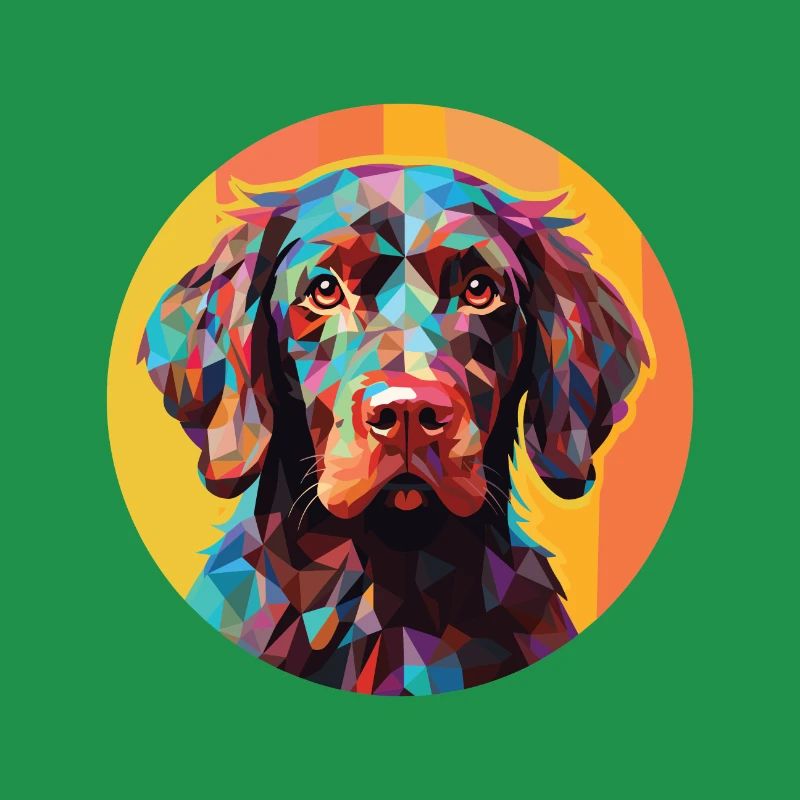 Pudelpointer Hunderasse Aquarell Illustration