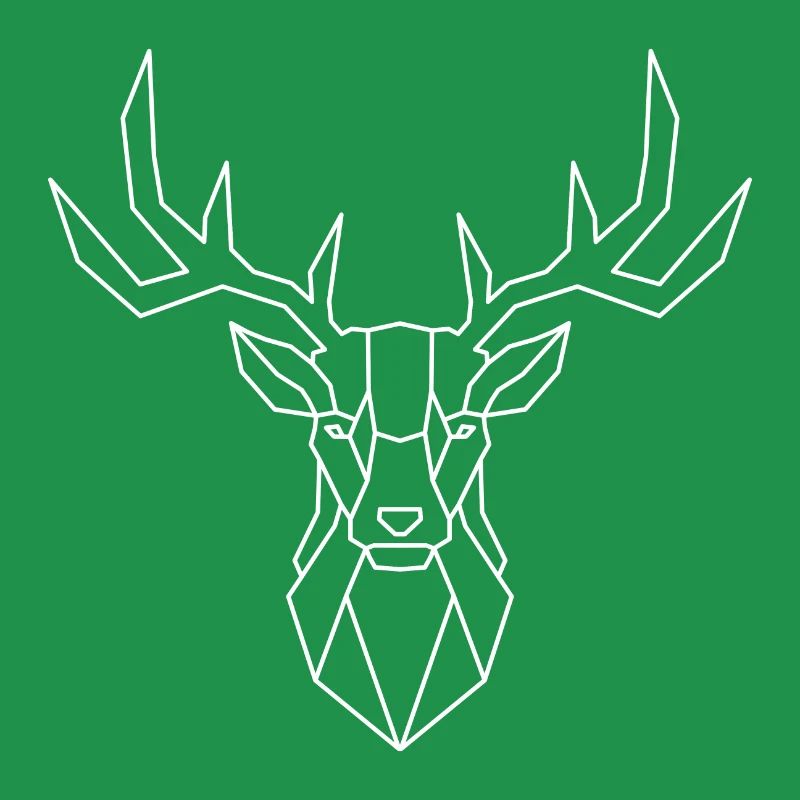 Geometric Deer – Elegance in Polygon Shape