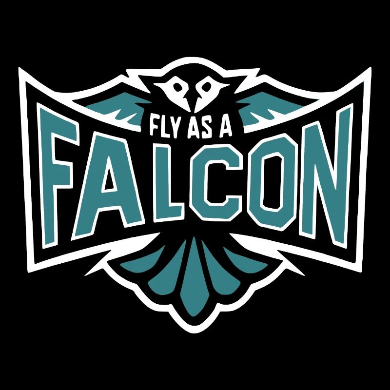 Fly As A Falcon - Grey Blue
