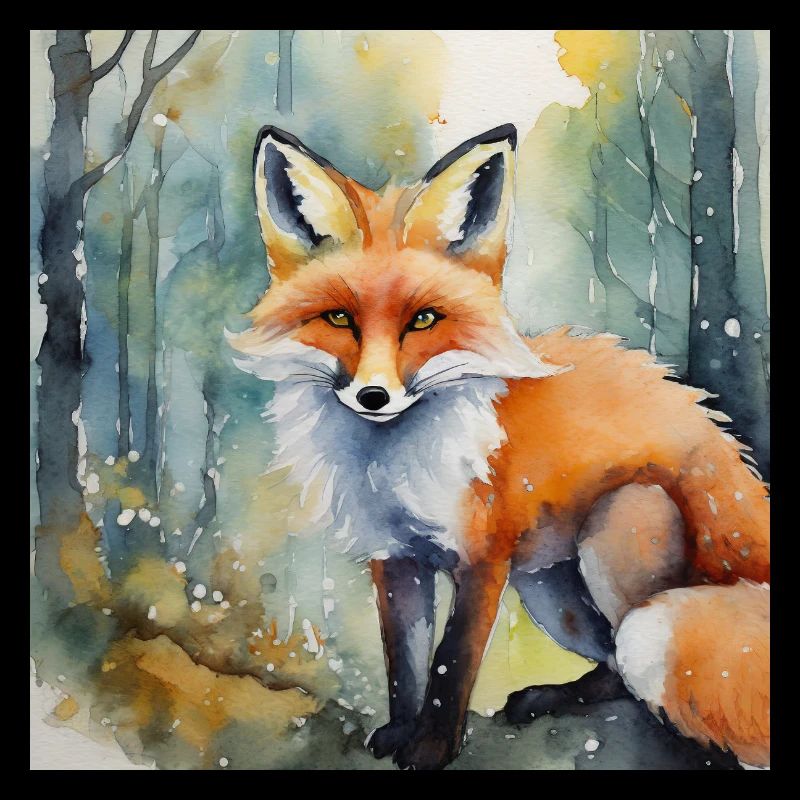 Renard de beauté de la forêt