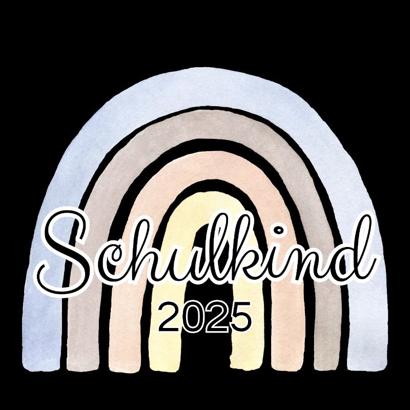 Schulkind Regenbogen Blau