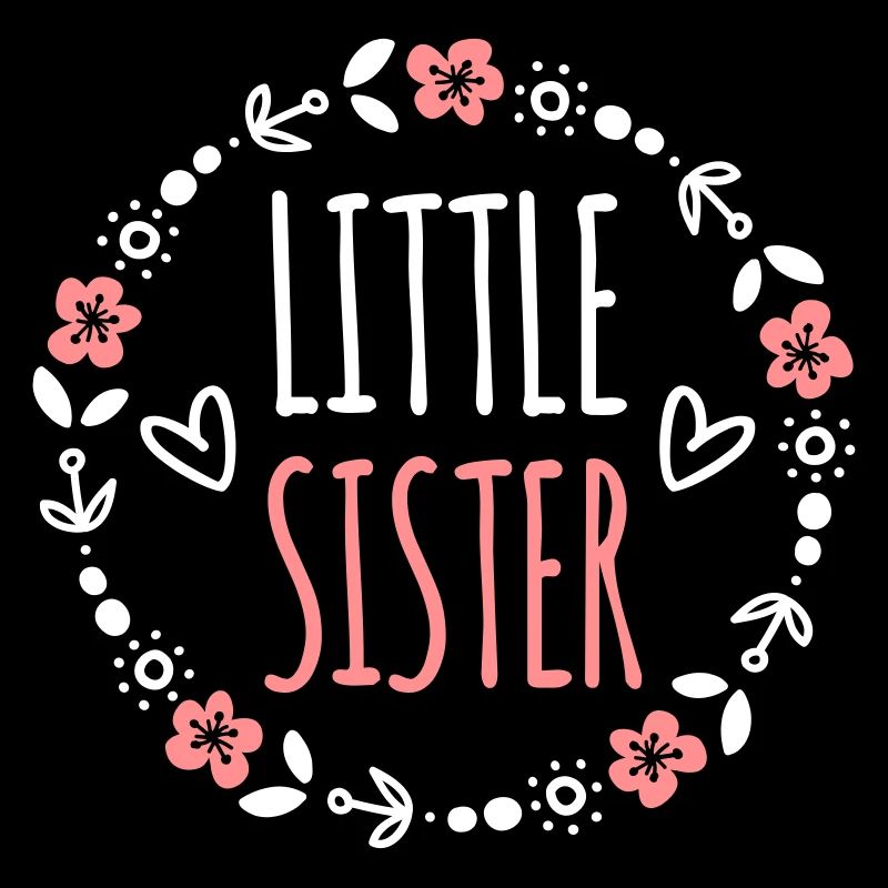 Kleine Schwester Geschenkidee Schwestern Herz süß