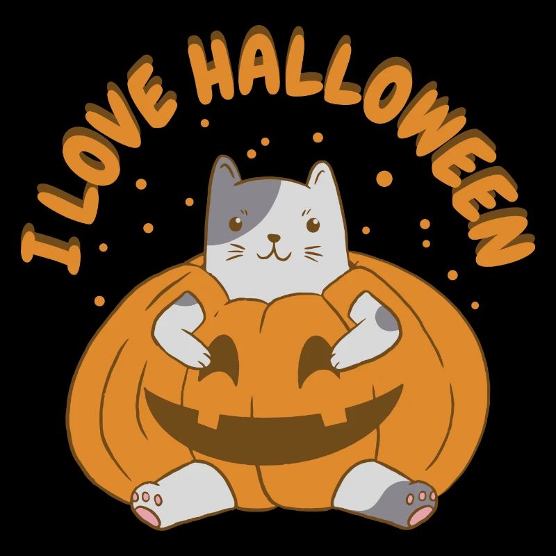 HalloweenCat Tshirt et sweat à capuche