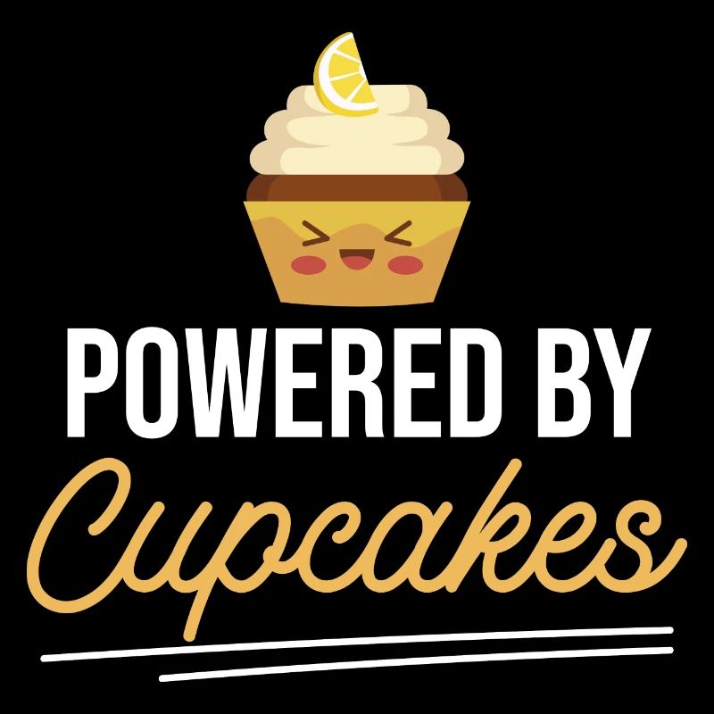 Baking Baker Pastry Chef Funny Powered By Cupcakes