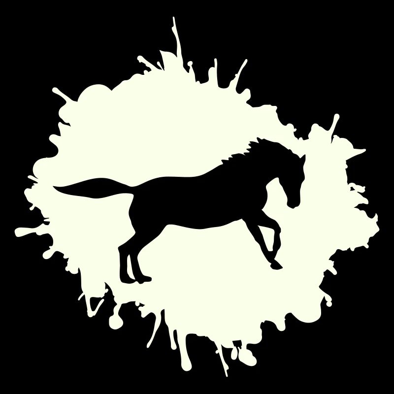pferd klecks