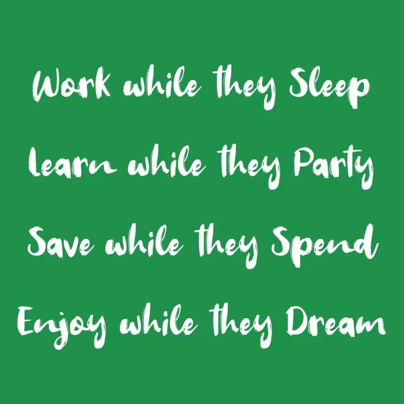 Work while they sleep!