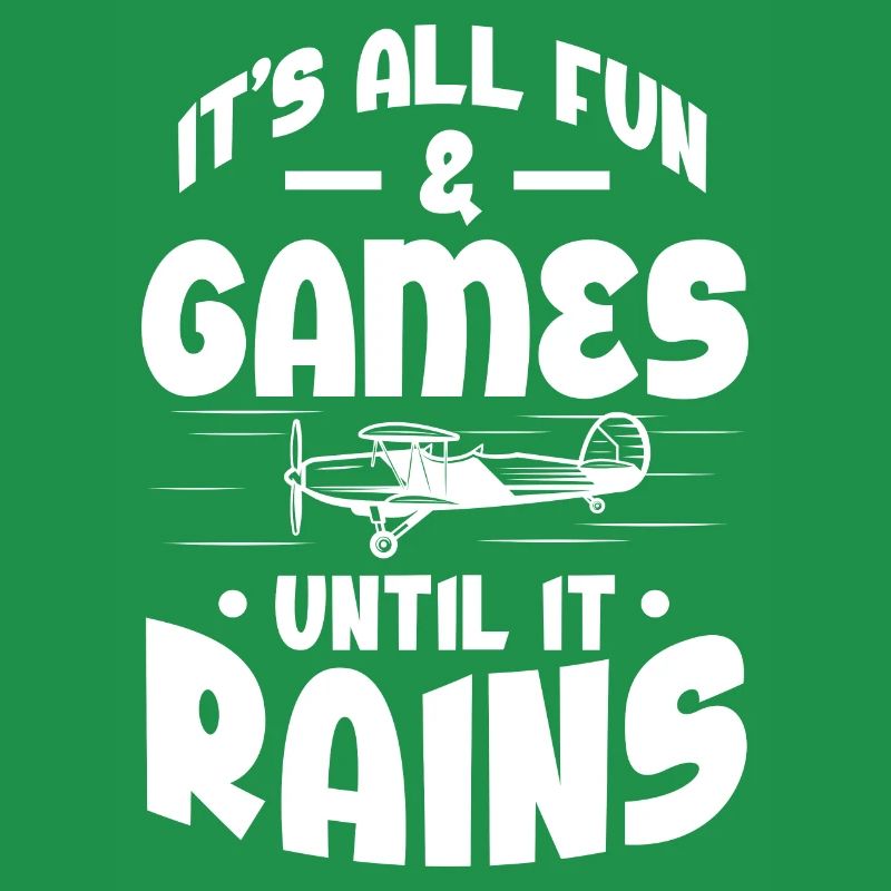 It's all fun and games until it rains RC plane