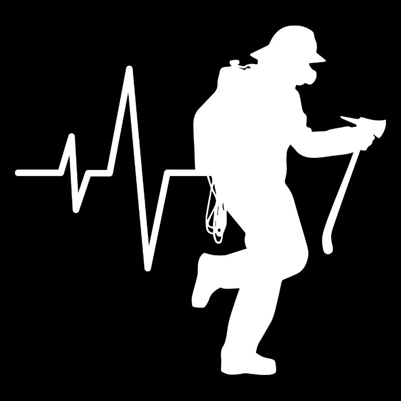 Heartbeat Firefighter With Pulaski Cool