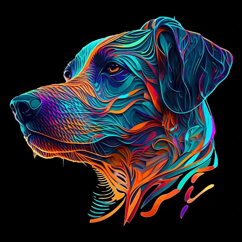 Rhodesian Ridgeback dog breed as dog head