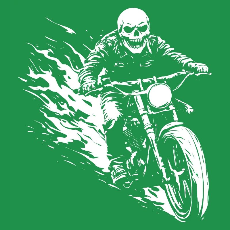 Biker Skull Motorcycle Gift