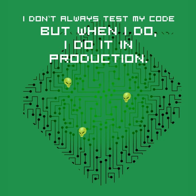 test code nerd joke spruch pc programmer geek i