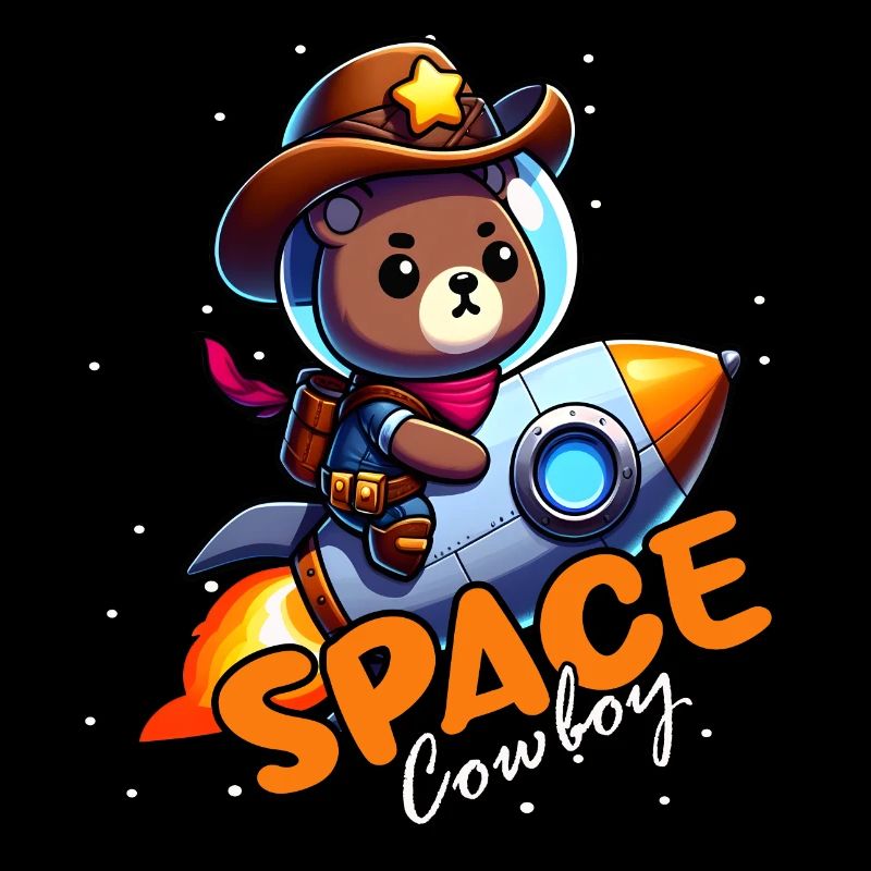 Ours cow-boy de l’espace