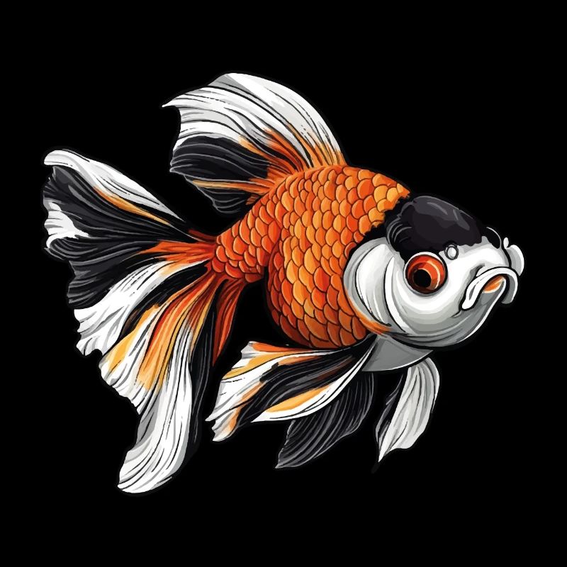 Fancy Calico Schleierschwanz Goldfisch
