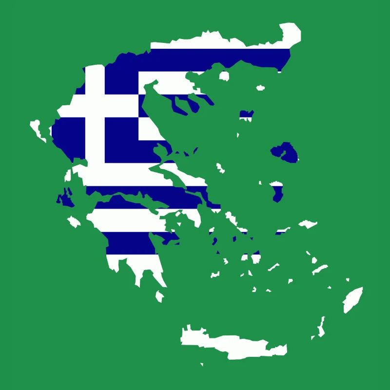 Carte du drapeau de la Grèce
