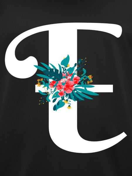 letter E flowered