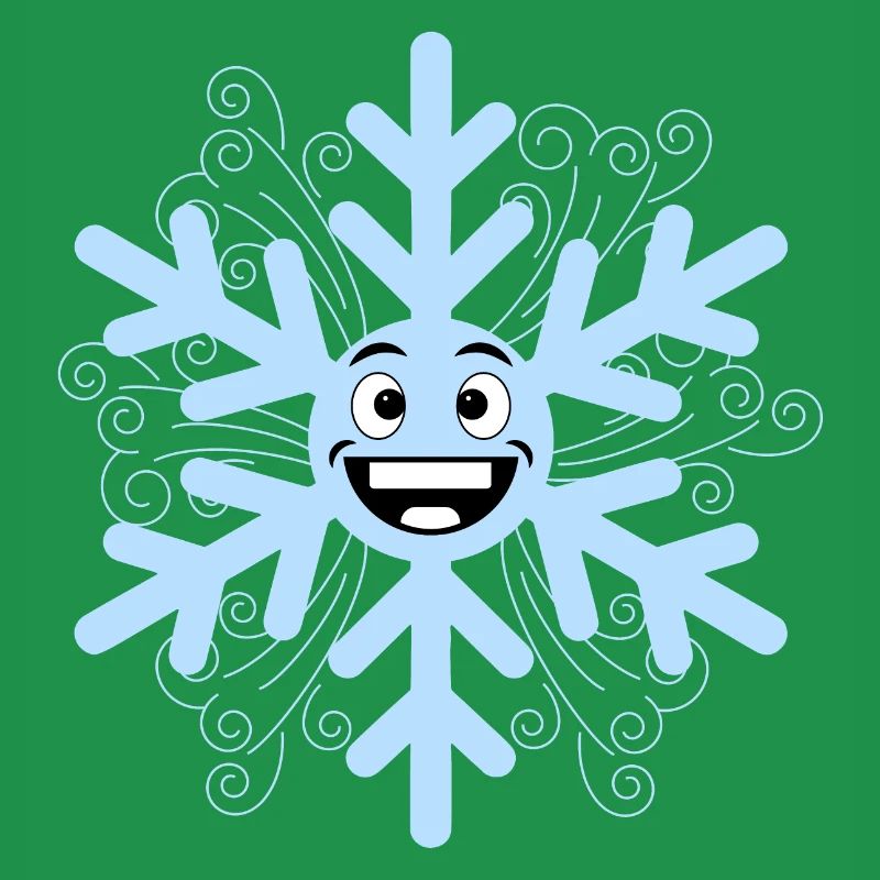 Flocon de neige heureux