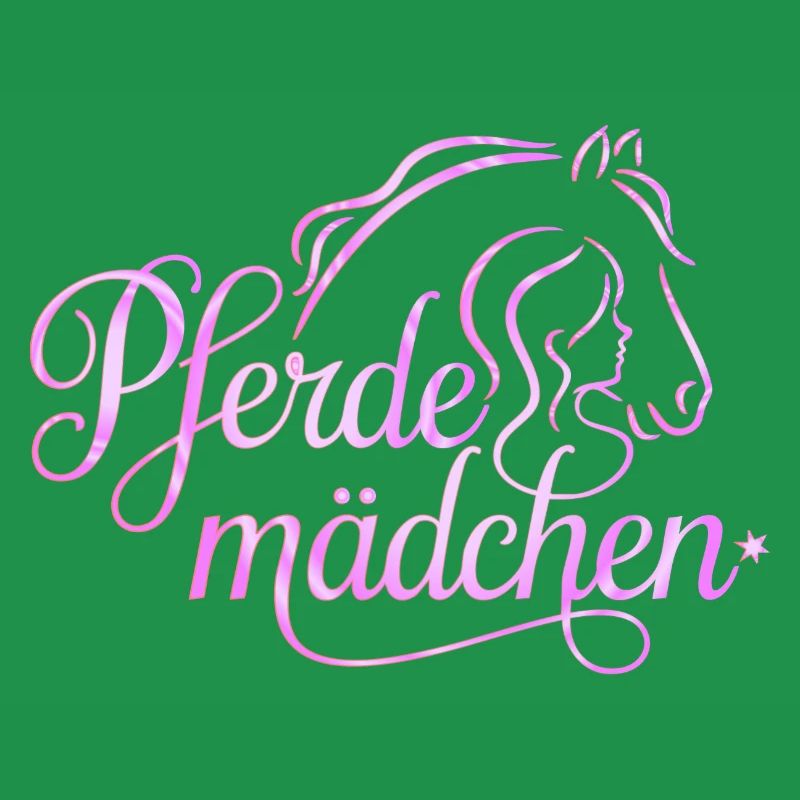 Pferdemädchen - Mädchen liebt Pferde