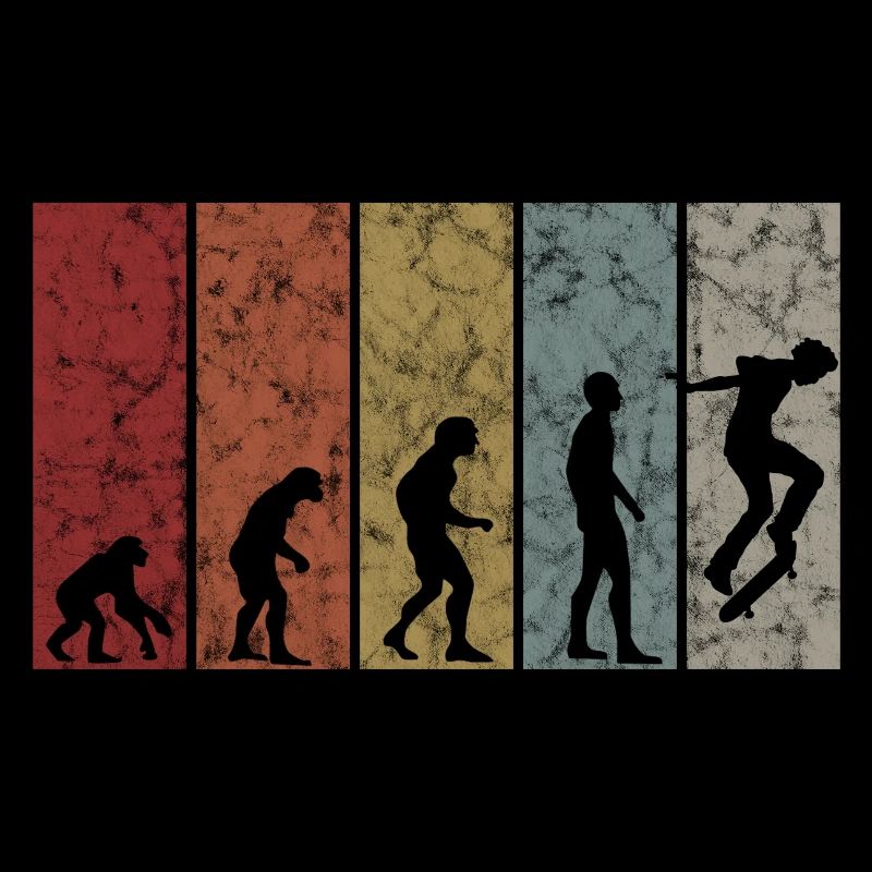 Evolution Skateboarder Skateboard Skater Skate