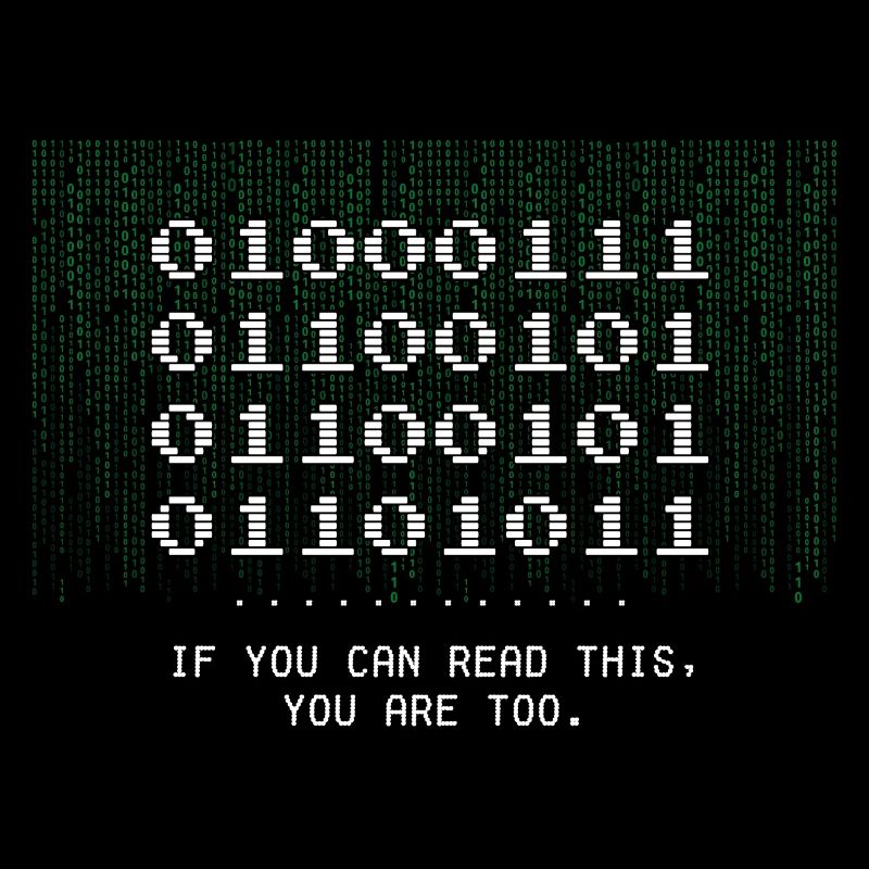 Geek Tee - Geek word in Binary Code for Funny Nerd