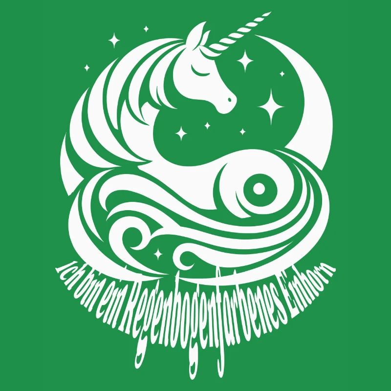 Regenbogenfarbenes Einhorn