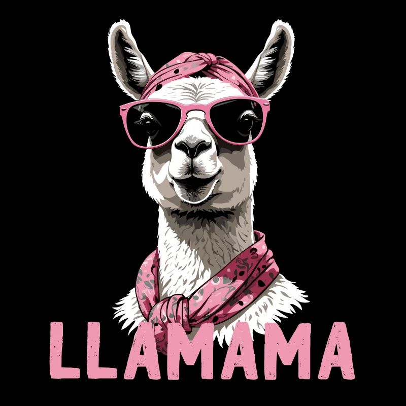 Lama drôle aimant maman Design