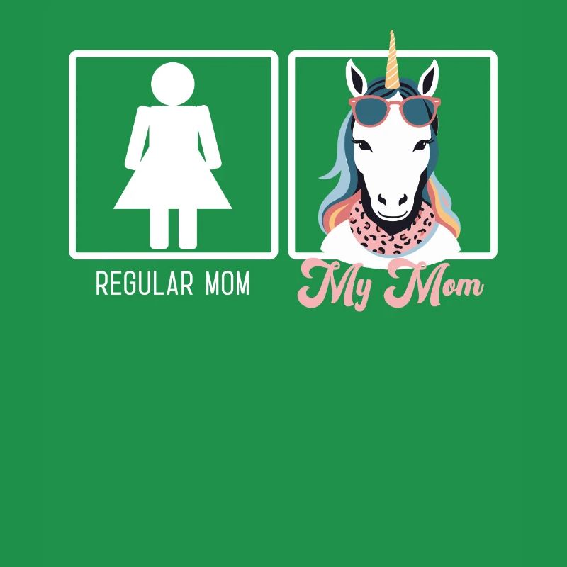 Lustiger Mutter Vergleich Einhorn Mama Design