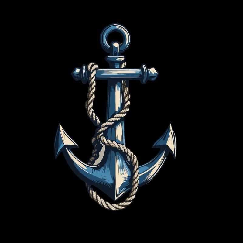 Ancre Vintage Design Hobby Pêcheur Marin