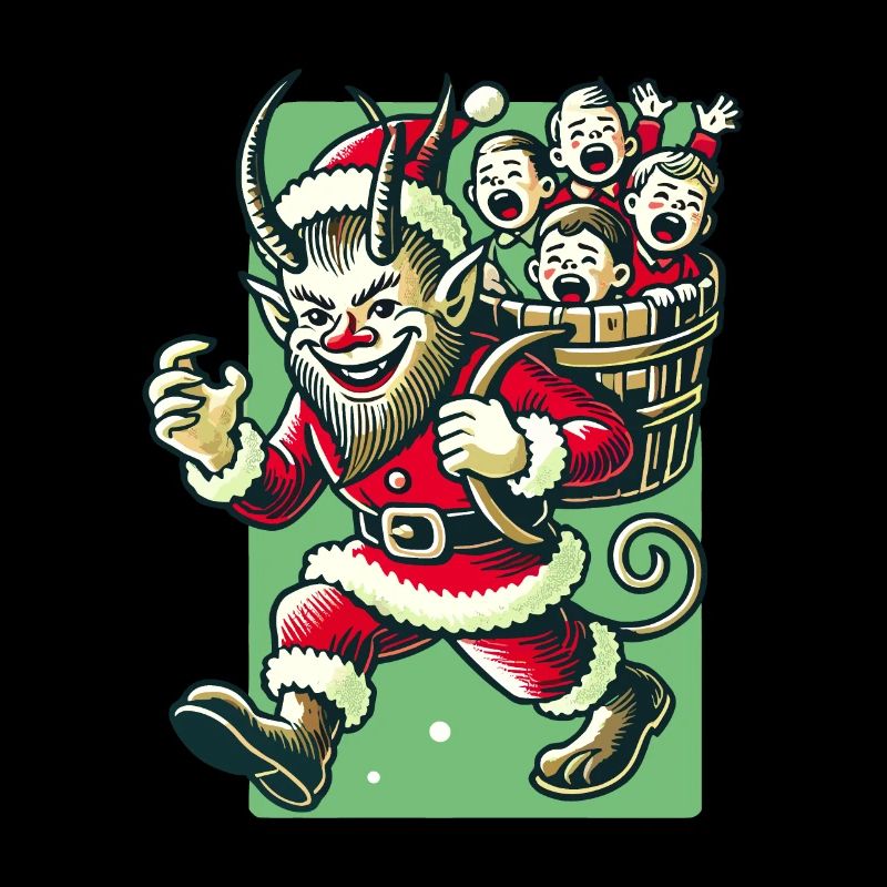 Weihnachtsmann Krampus Unartige Kinder Folklore