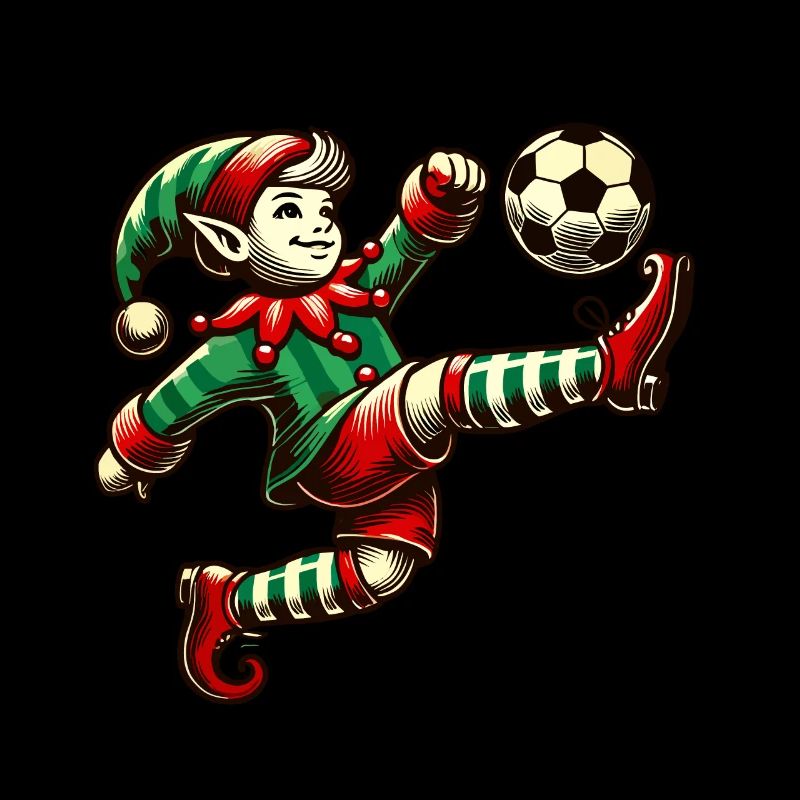 Soccer Playing Eleven With Ball