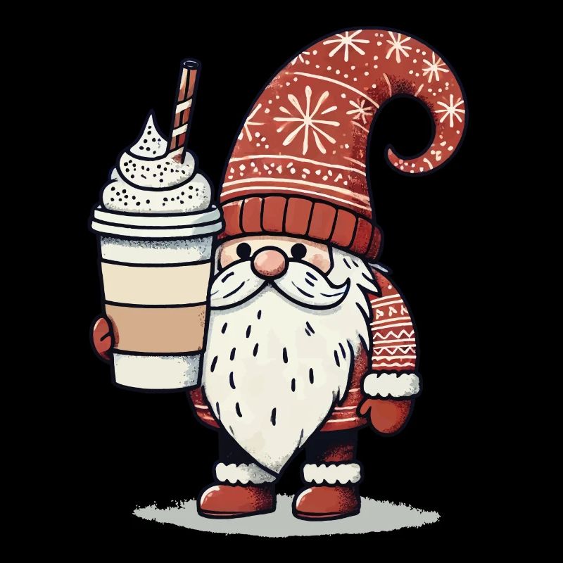 Weihnachtsgnom Mit Kaffee Wichtel