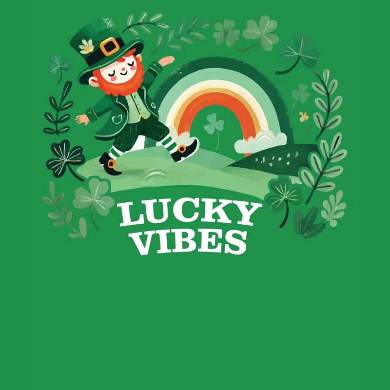 St. Patrick's Day Lucky Vibes Regenbogen