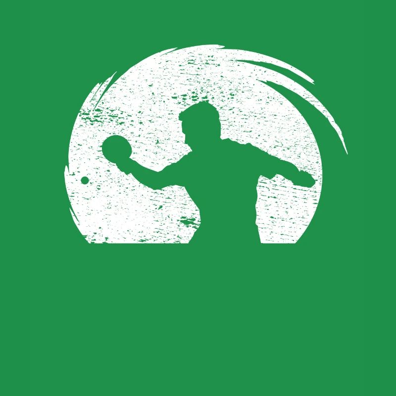 Table tennis player with table tennis bat