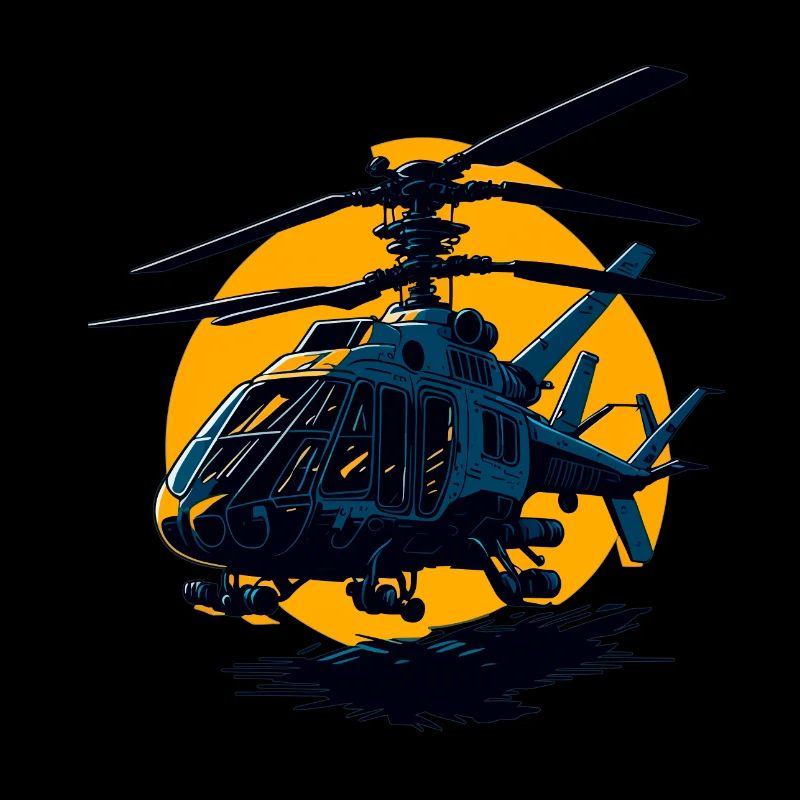 Helikopter-Illustration