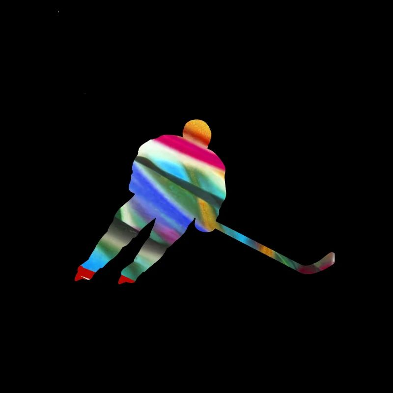 Eiskockey, hockey, Graffi, bunt