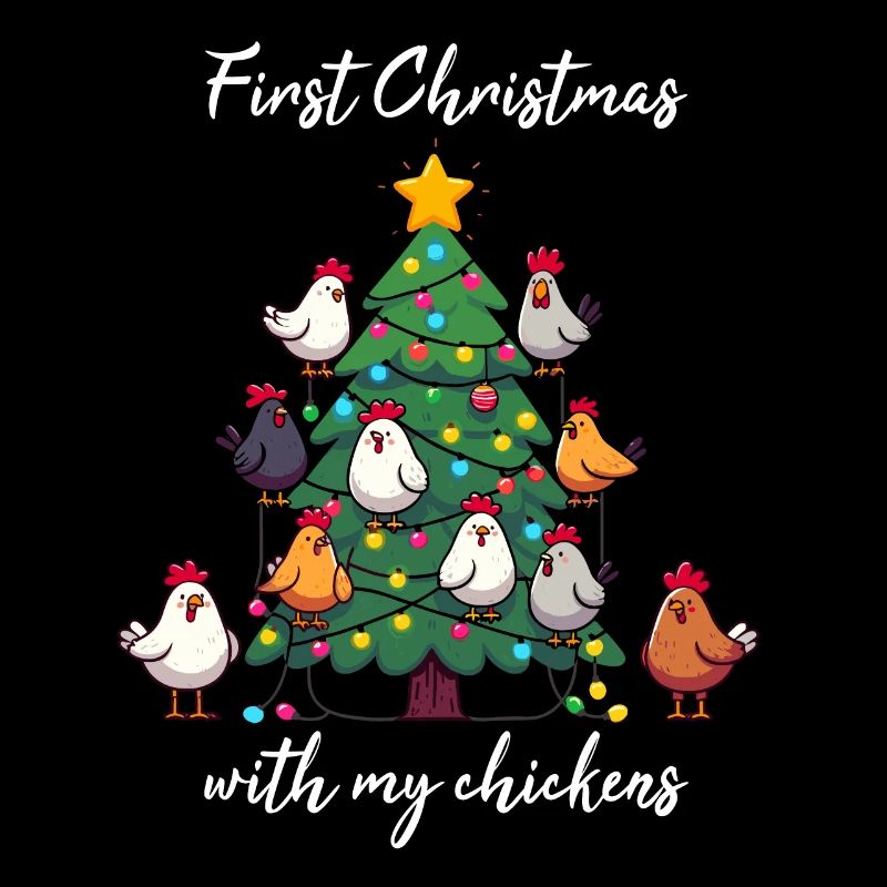 Christmas with Chickens Chicken Owner Chicken Coop