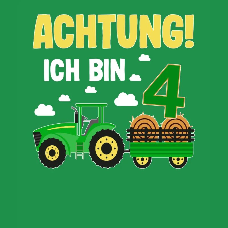 Traktor 4. Geburtstag Weg frei ich bin schon 4