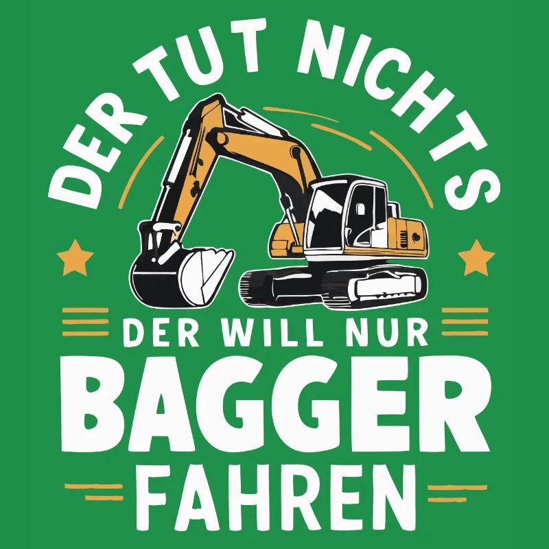 Baggerfahrer Bauarbeiter Baustelle Baumaschine