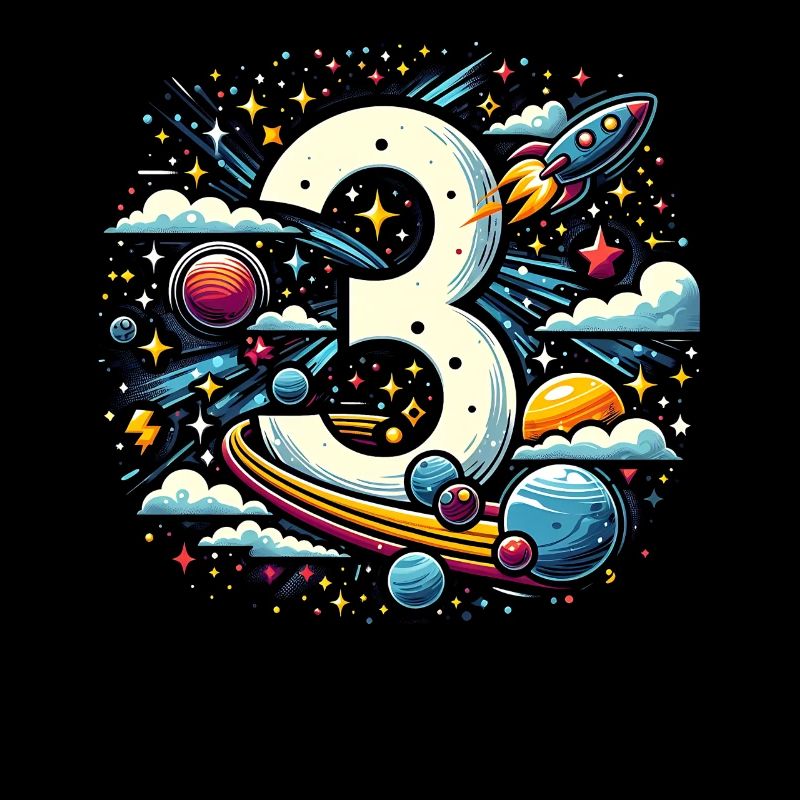 astronaute 3ème anniversaire Space Boys 3 ans