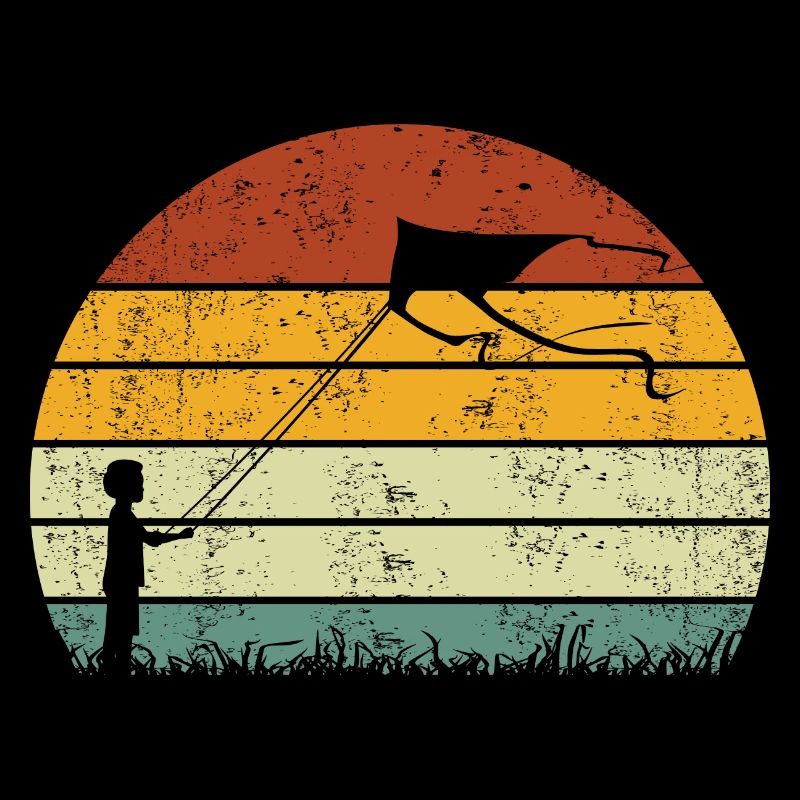 Drachensteigen Drachen Steigen lassen Vintage