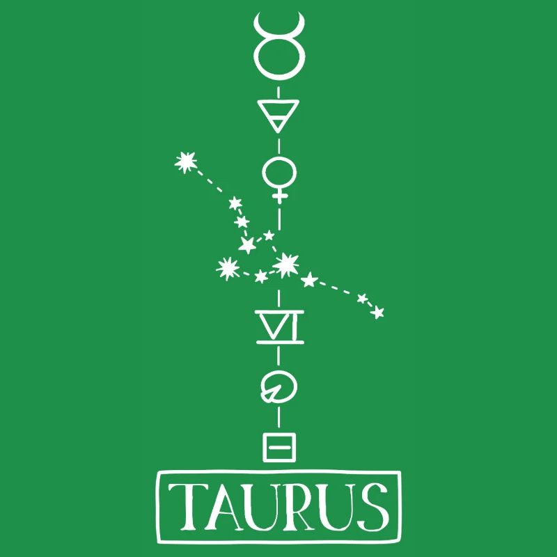 Taurus - Stier Sternzeichen - weiss