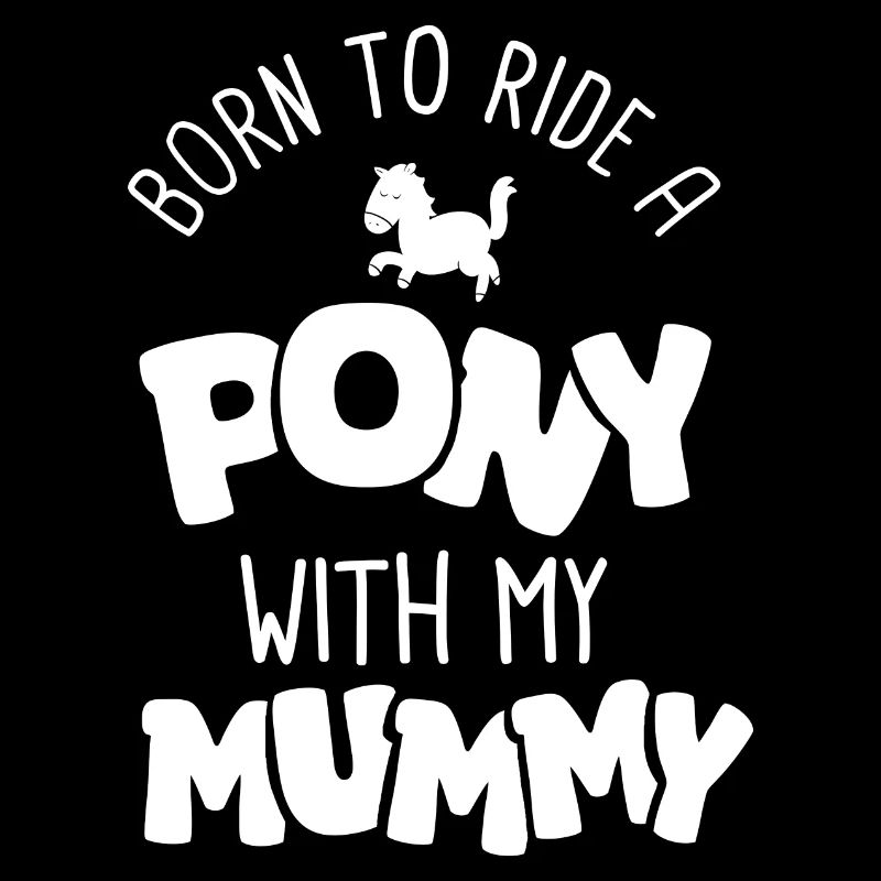 Né pour monter un poney avec maman naissance bébé