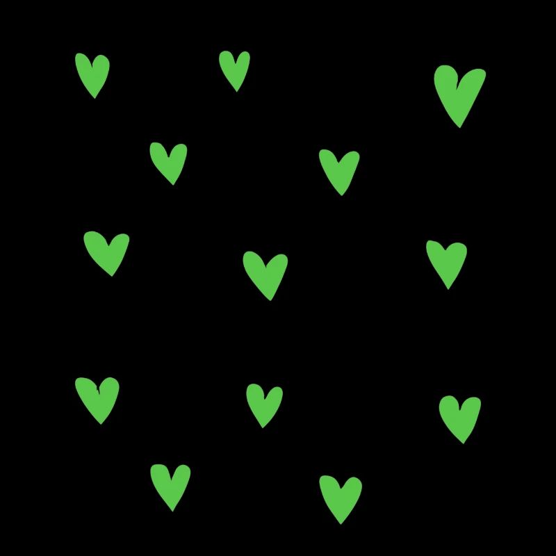 hearts pattern symbol love heart green