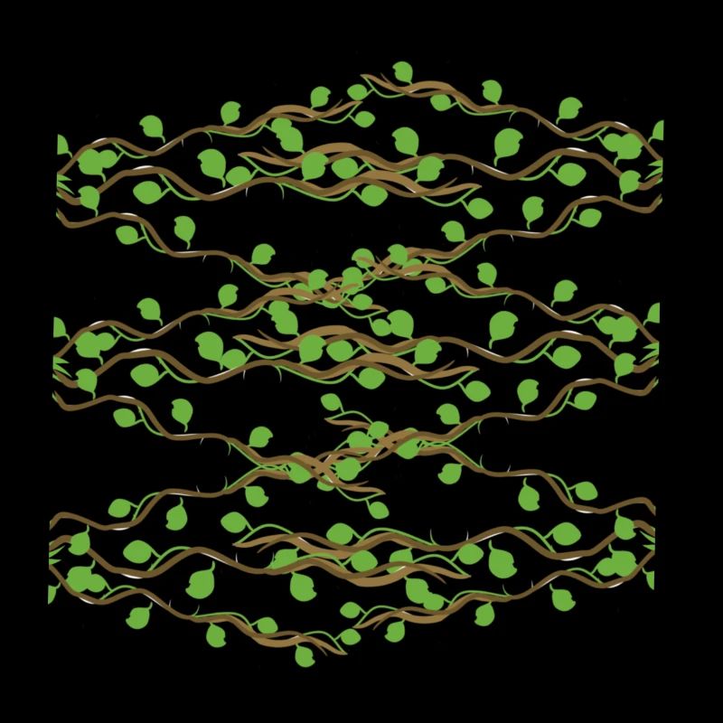 Symbole de branches de motif de feuilles