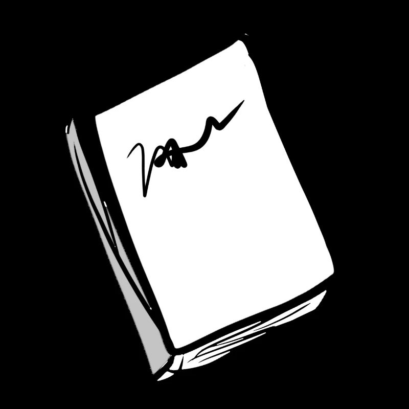 rotes Buch cartoon symbol